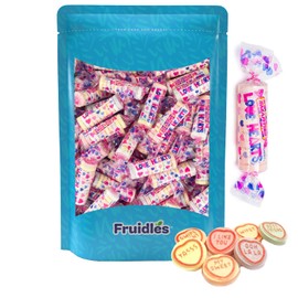 Valentine's Smarties Love Hearts Hard Candy Roll, Heart Shaped Assorted Candies, Individually Wrapped Roll (1 Pound)