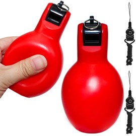 GKZB Hand Whistle, Sports Whistle, 2 Pieces, Referee Whistle, Hand Whistle, Coach, Hand Squeeze Whistles for Trainers, Referees, Sports Teachers, Dog Trainer