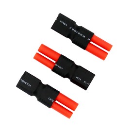 BDHI 3pcs No Wires Adapter: XT60 Male to HXT 4MM Female w/Housing Adapter for Turnigy/Gens Ace(BDHI-03)