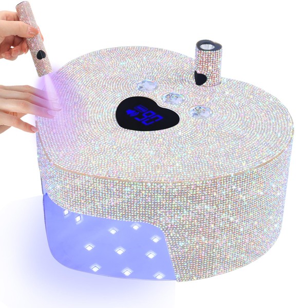 UV LED Nail Lamp, Rechargeable Cordless UV Light for Gel