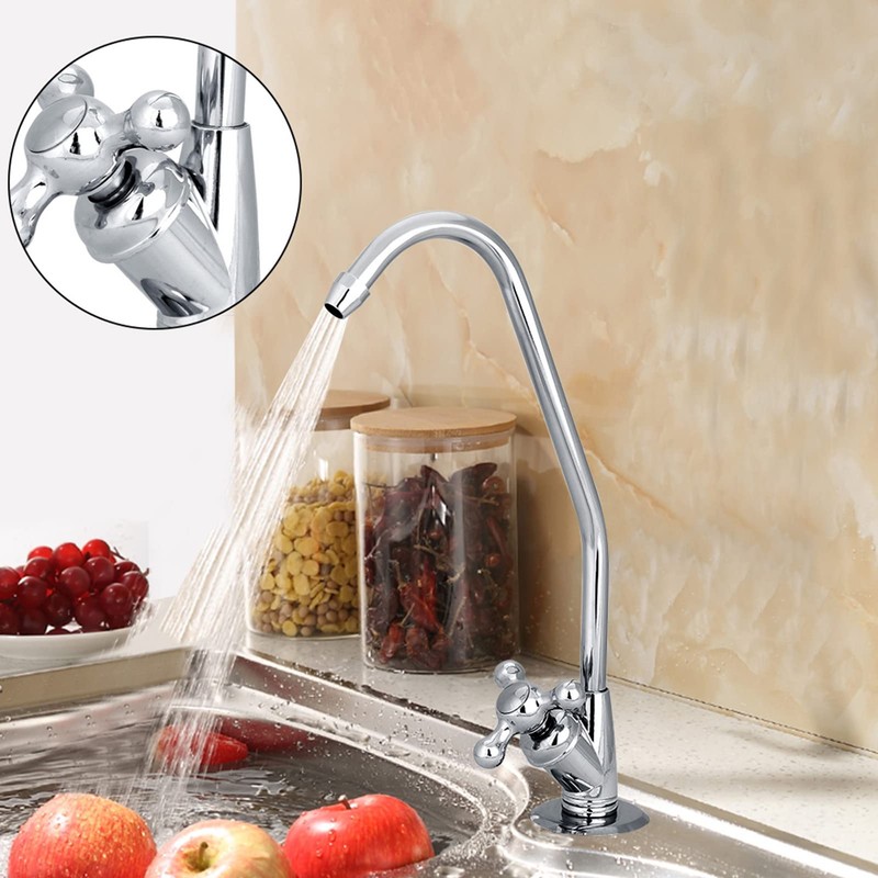 28 cm Kitchen Tap, 1/4 Inch Gooseneck Tap Kitchen Zinc