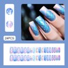 NGMATY Colorful Gradient Press on Nails Medium Square - Glossy