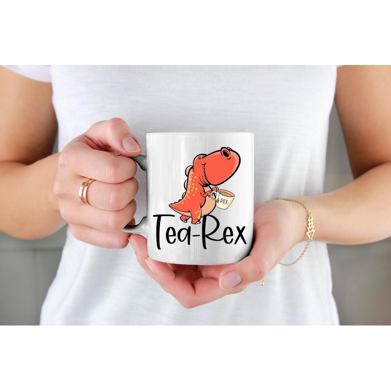 Dinosaur Humour Inspired 'Tea Rex' Funny Mug by Shaw Tshirts