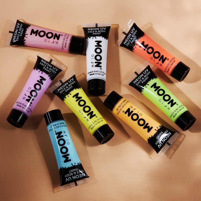 Moon Glow – Pastel Neon UV Body Paints – 12ml Body Paint Blue