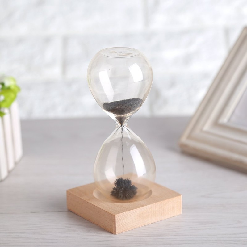 Magnetic Sand Timer Sand Timer, Classic Glass Sand Timer with