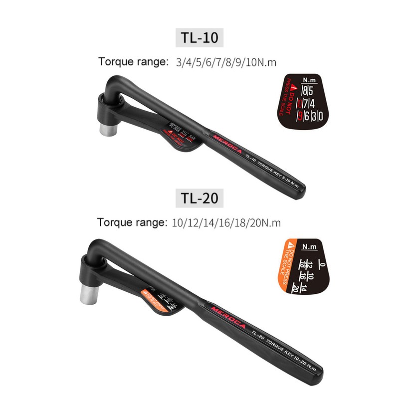 Bicycle Torque Wrench with Bits Set Portable Bike Spanner Kit