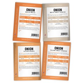 Gardeners Basics Onion Seeds For Planting Assortment 8 Variety Pack - Green Onion Seeds Bunching Onion Walla Walla Onions For Home Gardens