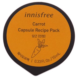 Innisfree Capsule Recipe Pack Mask - Carrot by Innisfree for Unisex - 0.33 oz Mask, 9.76 millilitre