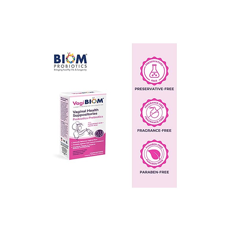 VagiBiom- “Supositorio de Lactobacillus: Microbioma Balance de Flora y Régimen