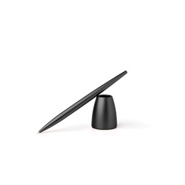 LEXON Scribalu Aluminum Design Ballpoint Pen, Black, 1 Piece