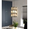 dolria Modern Crystal Chandelier Mini Chandelier Pendant Lighting for Kitchen