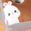 Desk Pillow Cartoon Style Breathable Double Sided Rattan Mat Soft