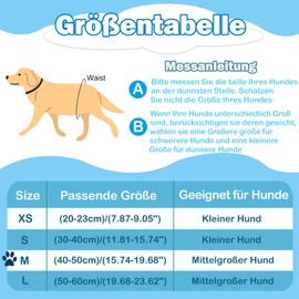 Pack of 3 Reusable Dog Nappies, Highly Absorbent Panties for Female Pets, Hygienic Washable Nappies for Dogs, Nappies for Female Dogs in Heat and Incontinence (m, Pattern 2)