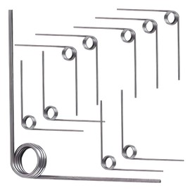 Qrity Pack of 10 Small Torsion Springs Made of 304 Stainless Steel, Torsion Springs with 0.7 mm Wire Diameter, Outer Diameter 4 mm, 3 Rounds, 90° Deflection Spring