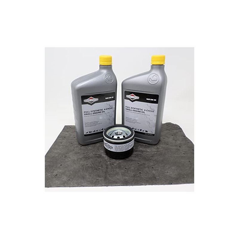Briggs & Stratton 5W30 Synthetic Motor Oil Kit w/ 492932s