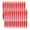 Writon Retractable Ballpoint Pens, Comfort Grip, 1.0mm Medium Point, Red