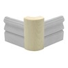 Pine Outside Radius Corner Base Block Bullnose, 3/4" x 2