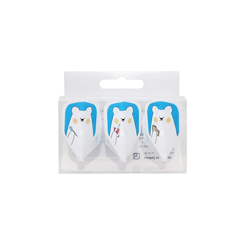 D.CRAFT Deekraft Fit Flight Fit Flight White Darts Flight White