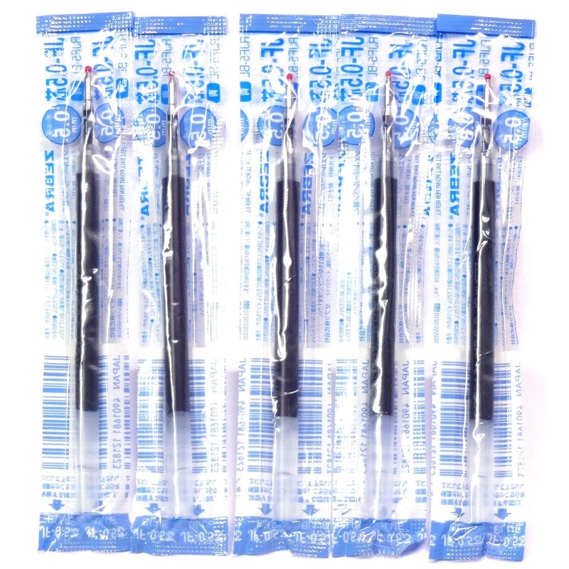 Zebra 0.5mm Blue Ink Refill (JF-0.5), for Zebra Sarasa Clip