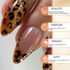 GlamRays Pack of 24 Leopard French Press On Nails Medium