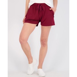 Real Essentials - Paquete de 4: pantalones cortos deportivos para mujer con bolsillos con cierre (disponible en tallas grandes), Conjunto 1, XG
