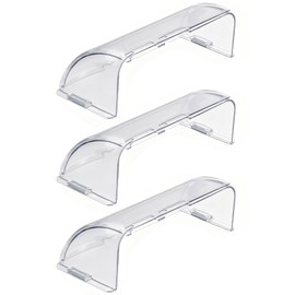 Heat and Air Deflector with Powerful Magnets for Floor Vents, Sidewall and Ceiling Registers - Adjustable 9" to 14" Wide (3 Pack, Clear)