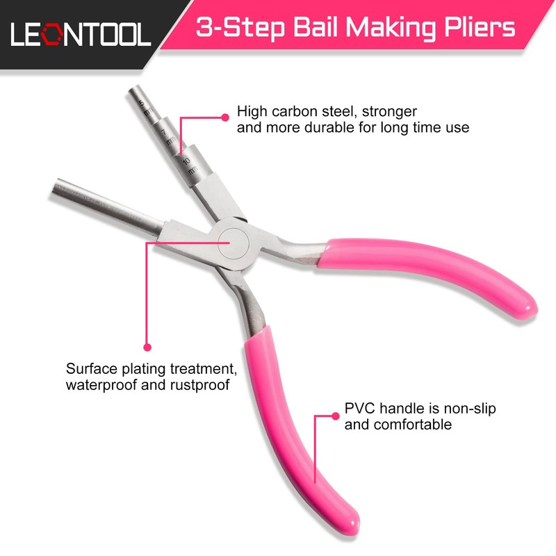LEONTOOL Ironing Making Pliers with 3 Steps Wire Loop Pliers