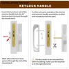 Sliding Glass Door Lock Set with Key Cylinder and Mortise