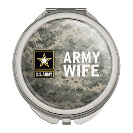 U.S. Army Wife Compact Travel Purse Handbag Makeup Mirror