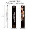 Rivoean 12-Inch Tweezer Tongs,Extra-Long Stainless Steel Tweezers Tongs