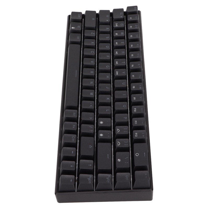 Keyboard 68 Key White Light Three Mode Black Mechanical Keyboard