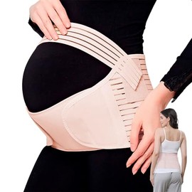 Bluelander Faja de Embarazo, Faja De Embarazo Soporte Transpirable para Cintura y Abdomen, Cinturón Maternidad con Soporte, Alivio Dolor de Cadera, Espalda, Banda de Maternidad Disminuye la Presión (M)