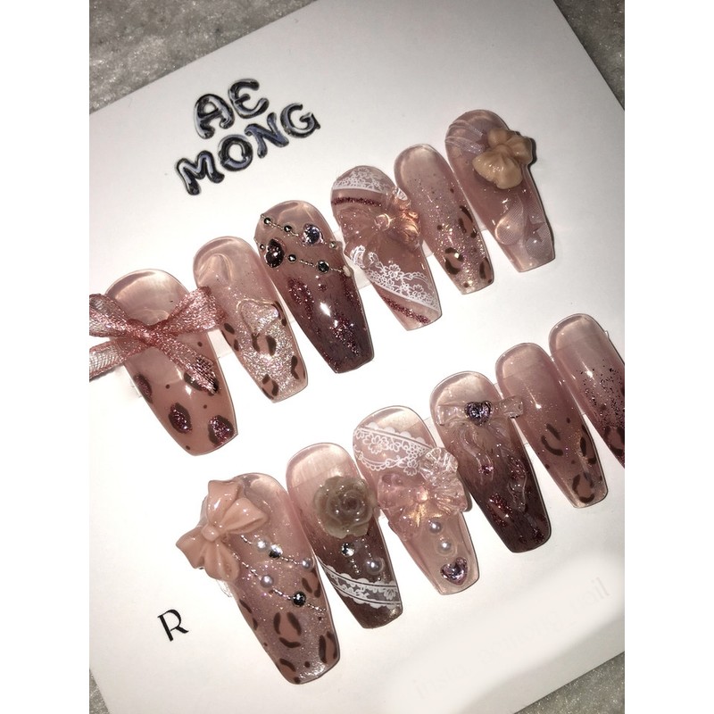 Aemong: Kichan Gyaru Nail Tips - Mini Short Square /