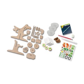 SES Creative 25202 - Wooden Treehouse Growing Kit - Grow Herb Plants - Includes Toy Figures and 3D Wooden Tree - Play and Learn