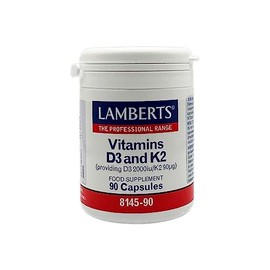 Lamberts Lamberts Vitamin D3 2000iu & K2 90g Complex 90 Capsules