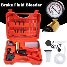 Unbranded Hand Held Vacuum Pressure Pump Tester Set Brake Fluid Bleeder Bleeding Kit +Case