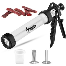 XINQIAO Beef Jerky Gun for Ground Meat, Plastic Jerky Cannon Comes with 3 Nozzles