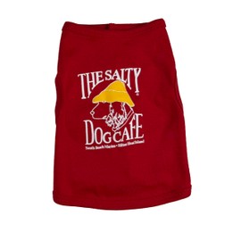Salty Dog Pet T-Shirt (Red, Medium (11-23 lbs))