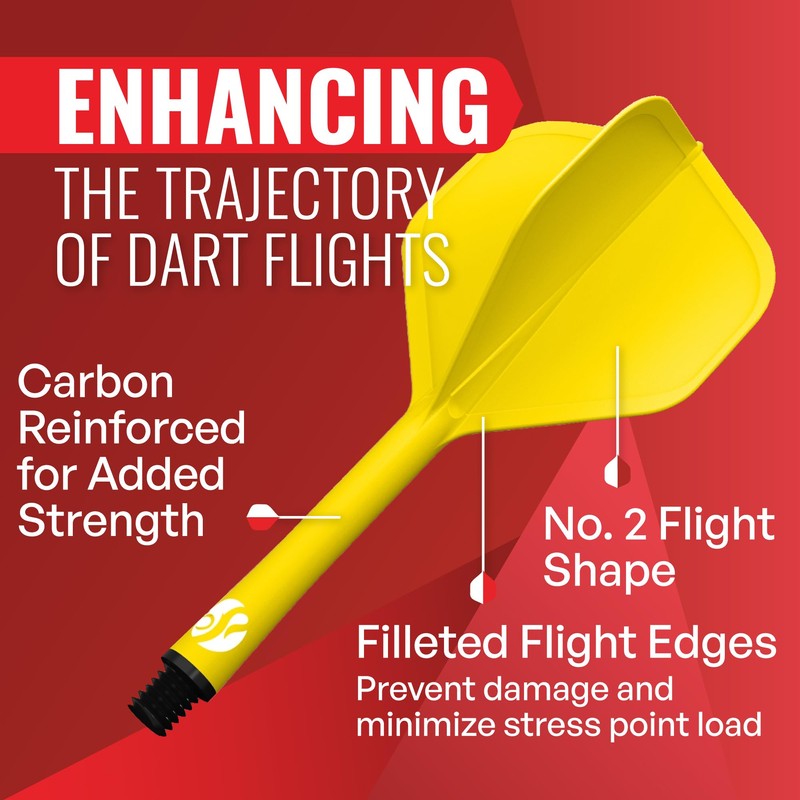 Shot! Darts Flight Deck One Piece Dart Flight and Shaft