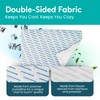 BLISSBURY Stomach Pillow CASE (Case Only) (3.3" H (Standard), Cooling