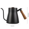 850ml Stainless Steel Drip Over Coffee Kettle Gooseneck with Wooden