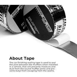 Siless Professional Finishing Sealing Tape for car Sound deadening Installation 1-1/2in x 30ft, Silver, 3 Pack