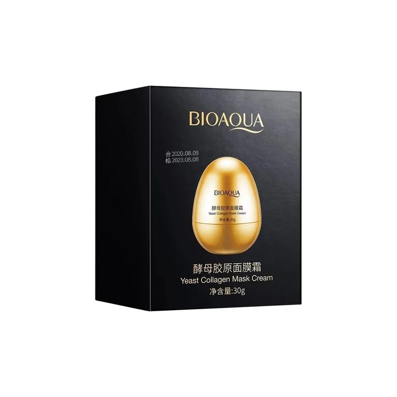 Bioaqua Crema Mascarilla Colágeno Levadura Antiedad Hidrata Todo Tipo De