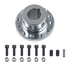 12 Holes Hub Shaft Axle Adapter Sprocket with 3/4" Keyway fit for Go Kart Golf Cart Buggy