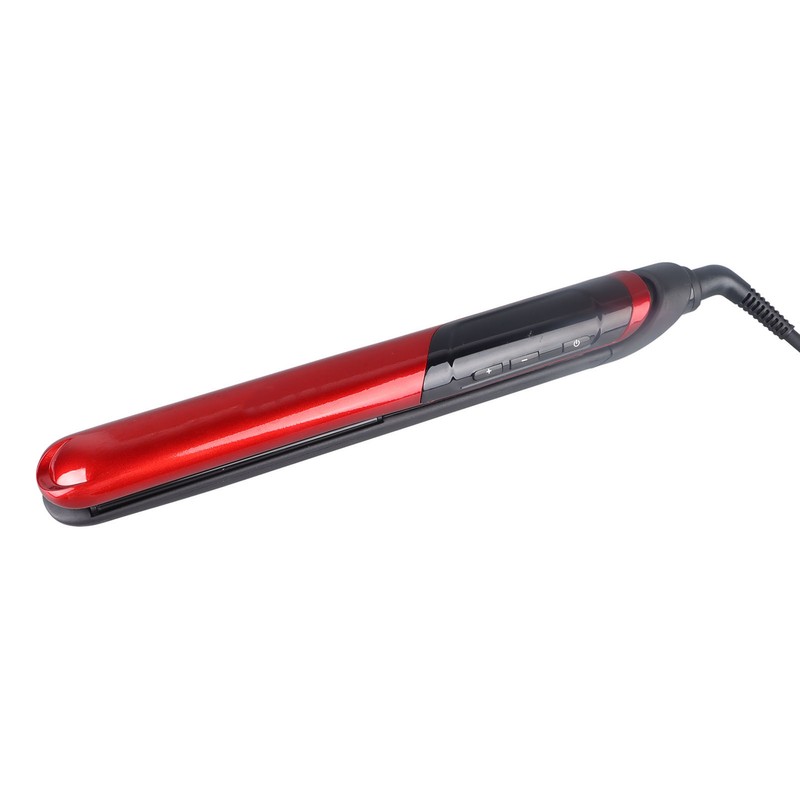 Hair Straightener Ceramic Digital Temperature Display Hair Curling Straightener Iron