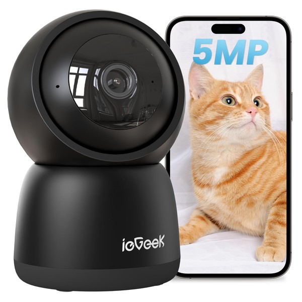 Pet Camera, 360° Automatic Periodic Viewing, 5 Million Pixels, ieGeek