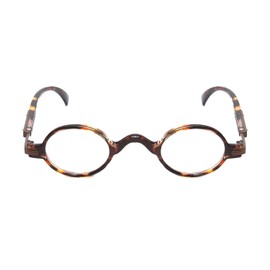 Calabria R314/R501S Vintage Metal Reading Glasses +2.75 Tortoise Men Women Designer Professor Round Single Power Readers