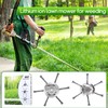 Lmuwecno 2PCS 6Inch Steel Wire Grass Trimmer Head, 2025 New