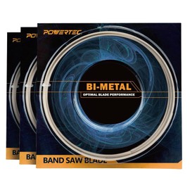 POWERTEC 32-7/8 Inch Bi-Metal Bandsaw Blades, 1/2" x 18 TPI Band Saw Blades for DeWalt DCS370B Portable Band Saw, Replacement for DeWalt DW3983C Portable Band Saw Blades, 3 Pack