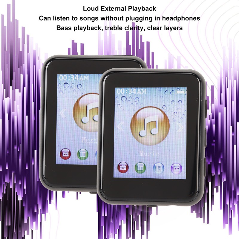 MP3 Bluetooth Player HiFi Lossless 1.8 Inch Touch Screen Support
